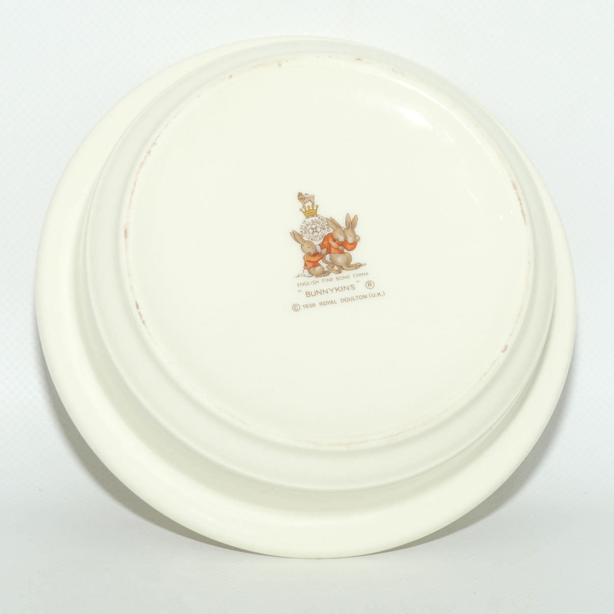 Royal Doulton Bunnykins Tableware Toppling the Fruit Cart baby bowl