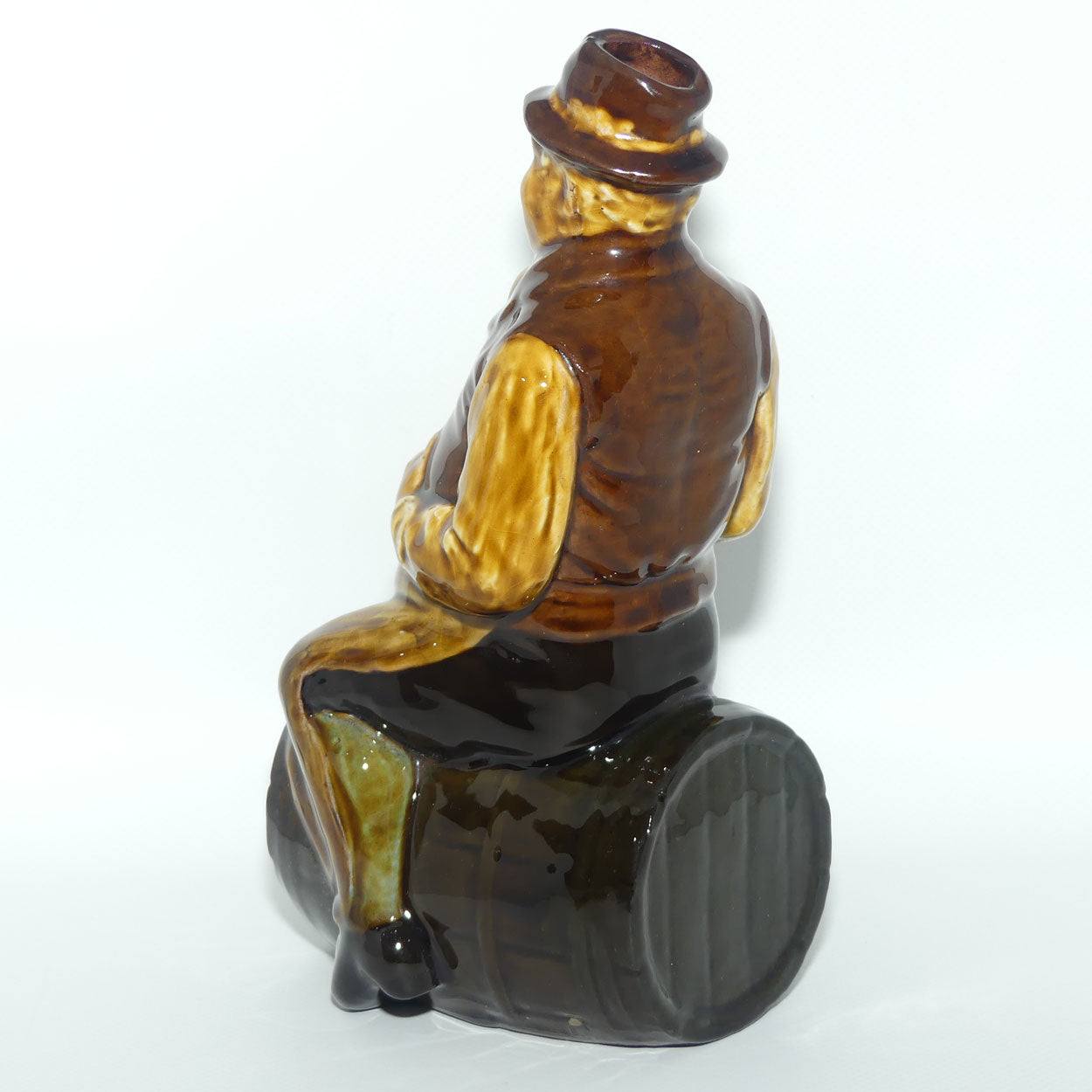 Royal Doulton Kingsware figural flask Bacchus | Man on Barrel