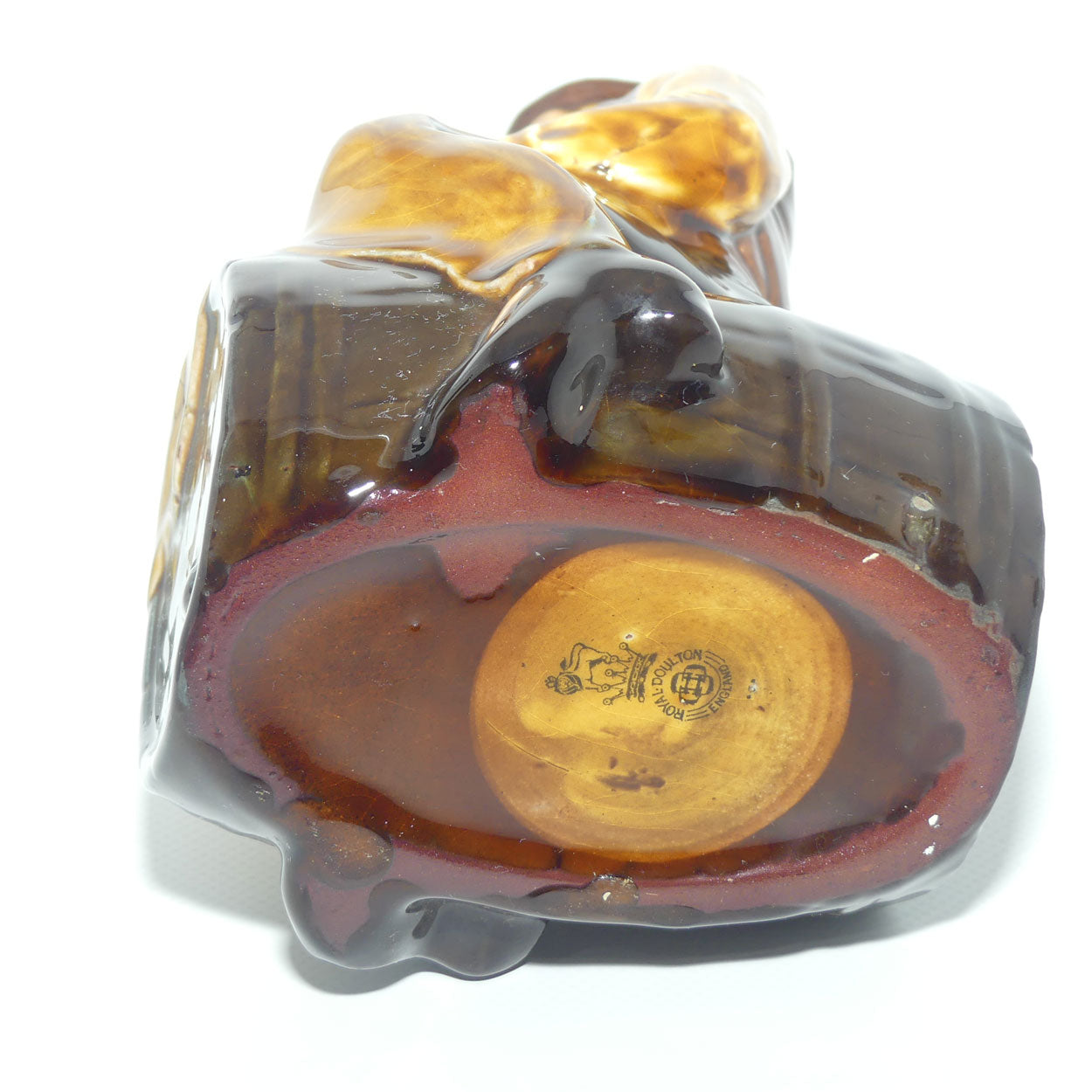 Royal Doulton Kingsware figural flask Bacchus | Man on Barrel