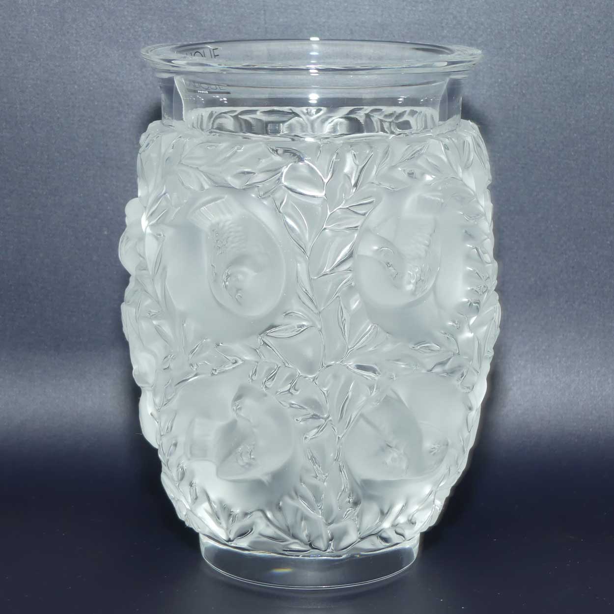 Lalique France Bagatelle vase | Original label intact