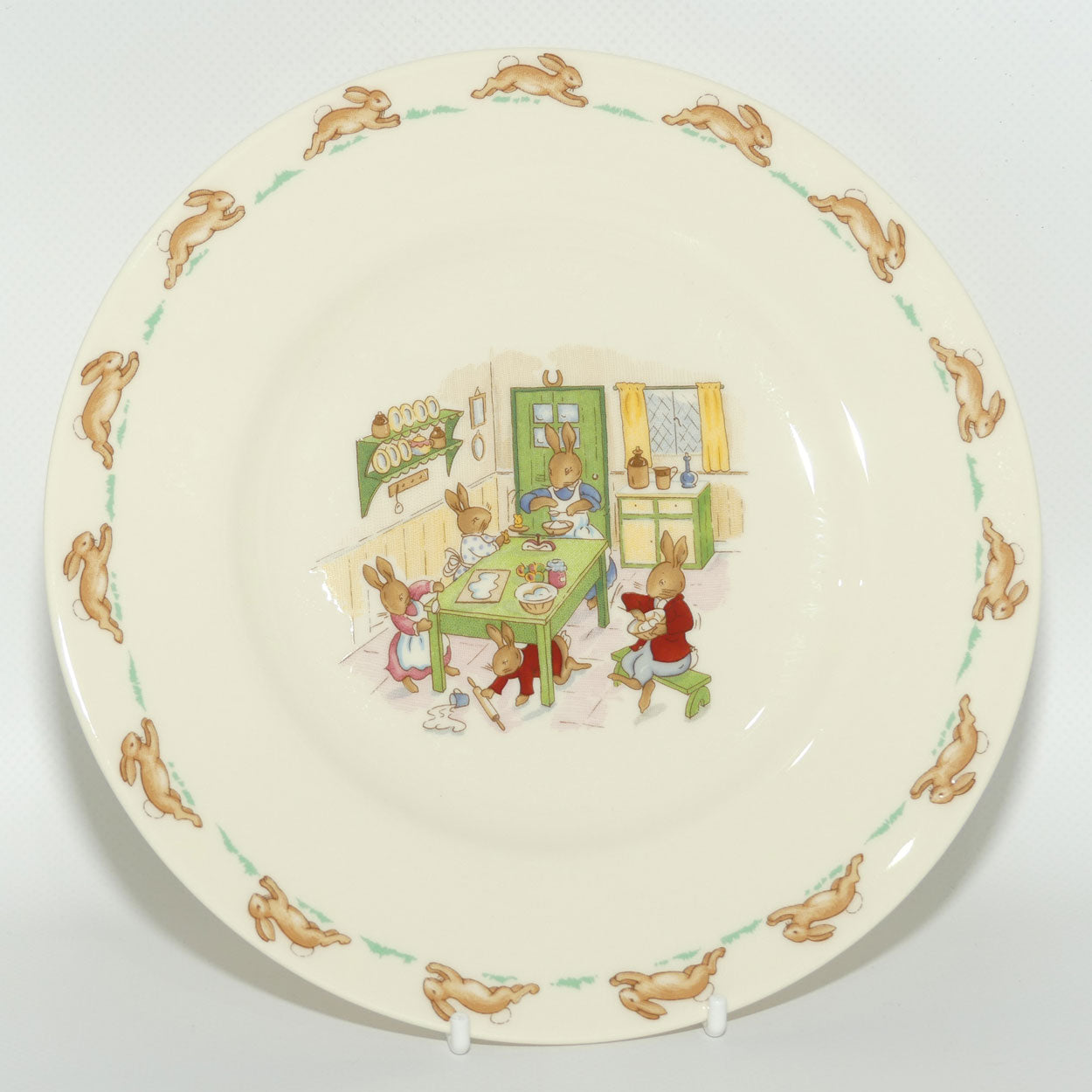 Royal Doulton Bunnykins Tableware Baking Cakes With Mother plate | 20cm | original box | #1