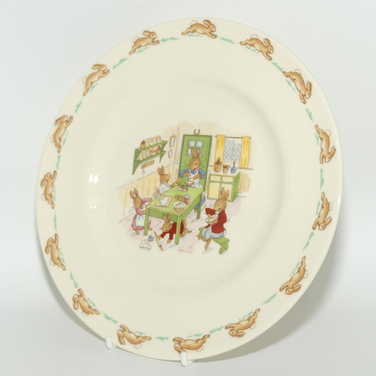 Royal Doulton Bunnykins Tableware Baking Cakes With Mother plate | 20cm | original box | #1