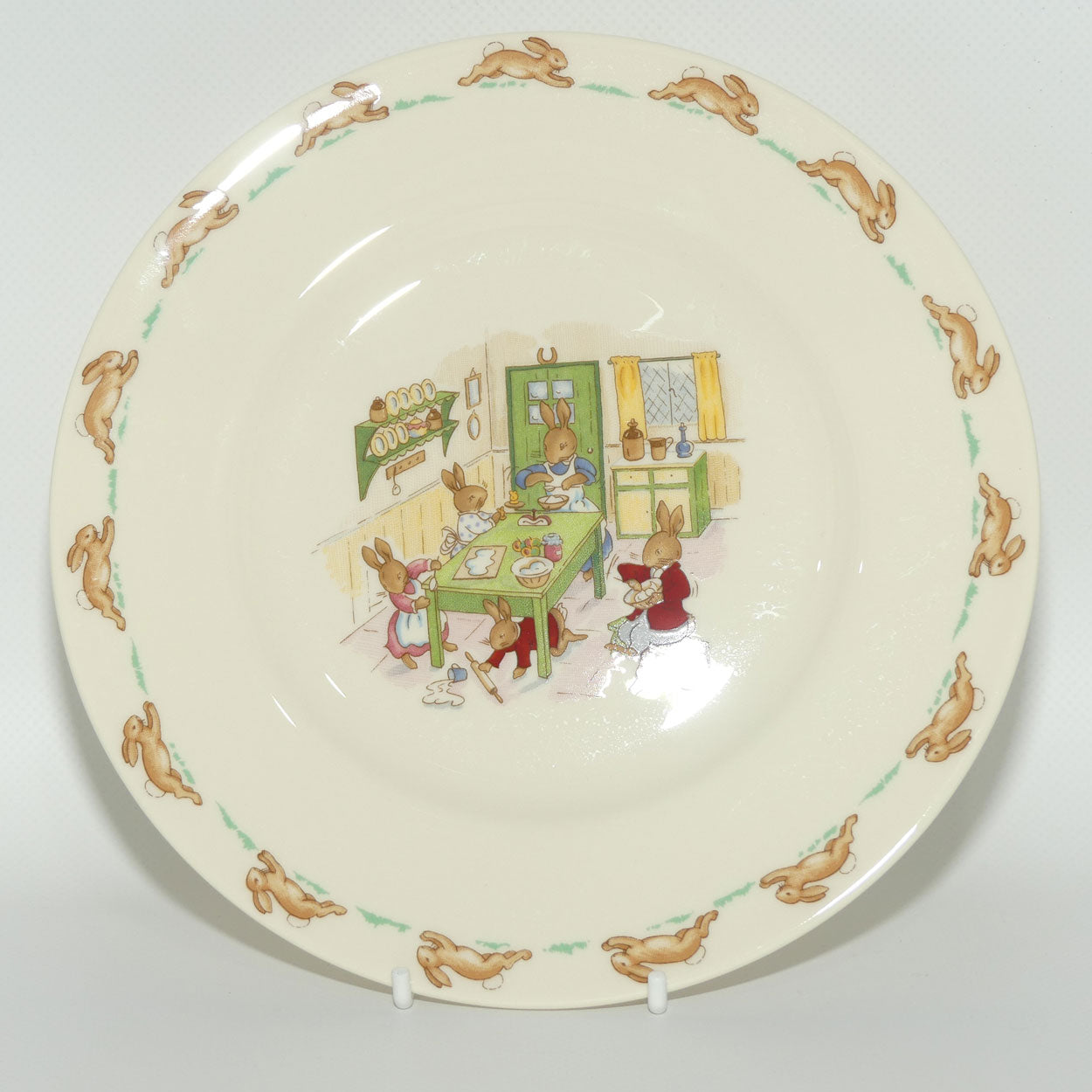 Royal Doulton Bunnykins Tableware Baking Cakes With Mother plate | 20cm | original box | #1