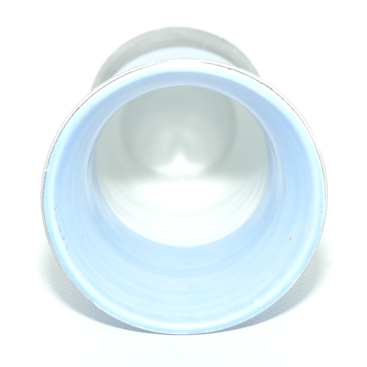 Shelley Harmony pattern | Blue and Grey banded design | mini vase 9.5cm tall