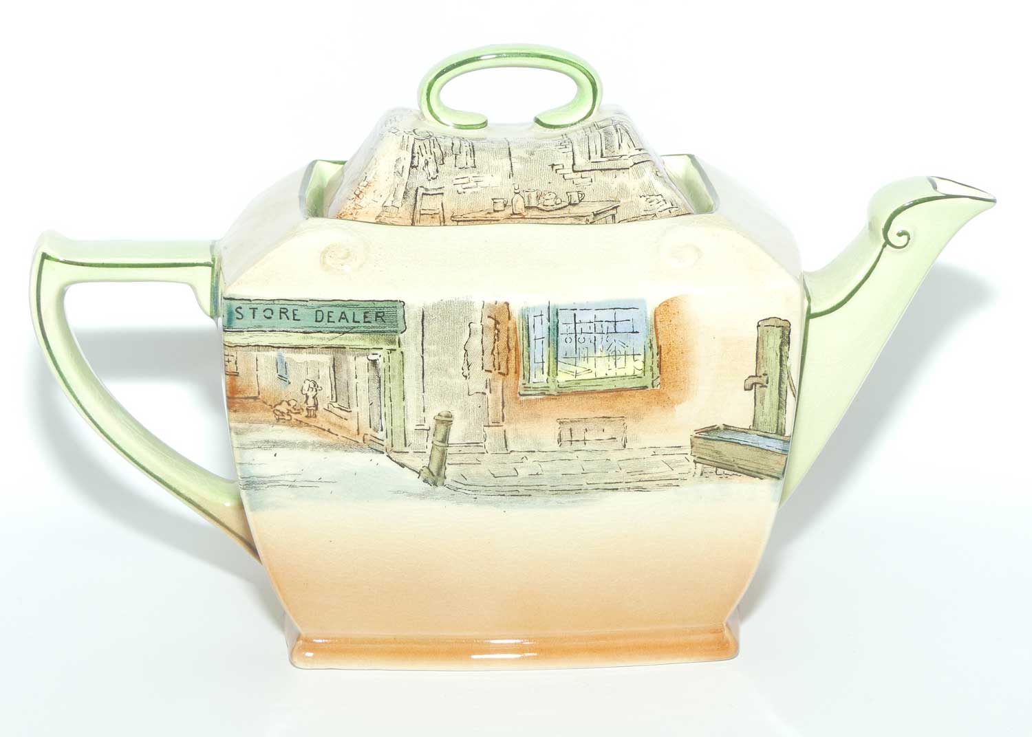 Royal Doulton Dickens Barnaby Rudge teapot D2973 | Friar shape