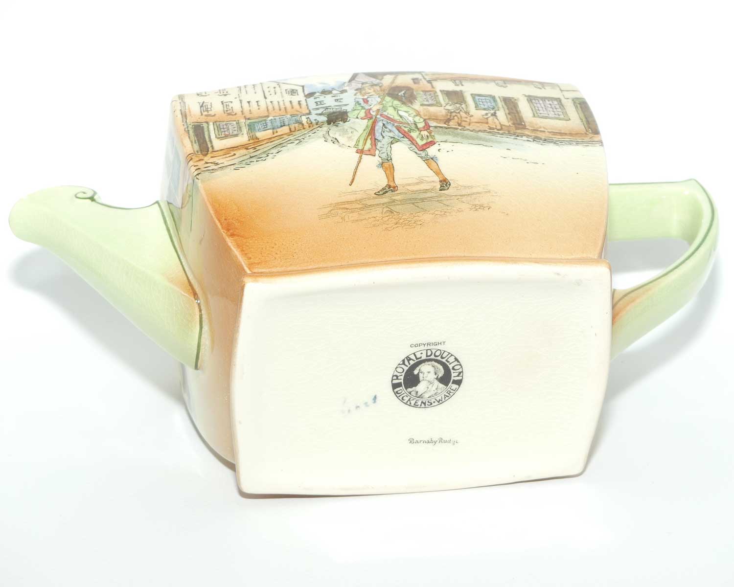 Royal Doulton Dickens Barnaby Rudge teapot D2973 | Friar shape