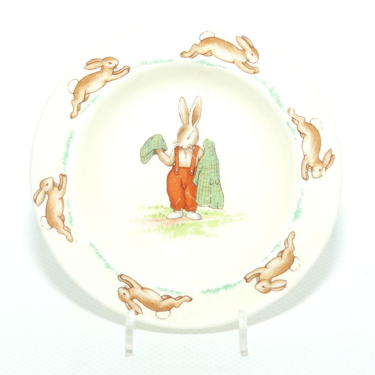 Royal Doulton Bunnykins Holding Hat and Coat beaker cover