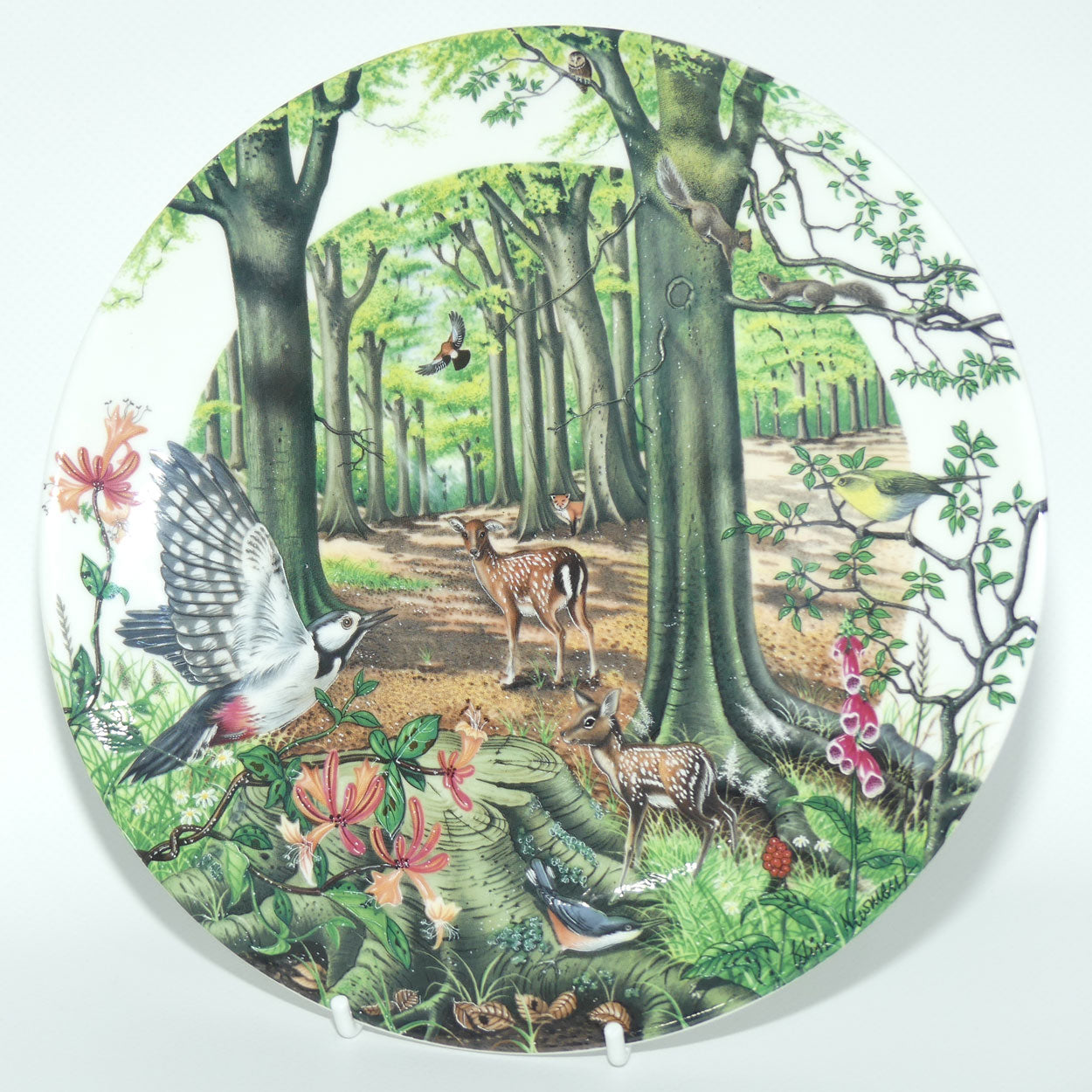 Wedgwood Bone China plate | Colin Newman's Country Panorama #5 | The Beechwood