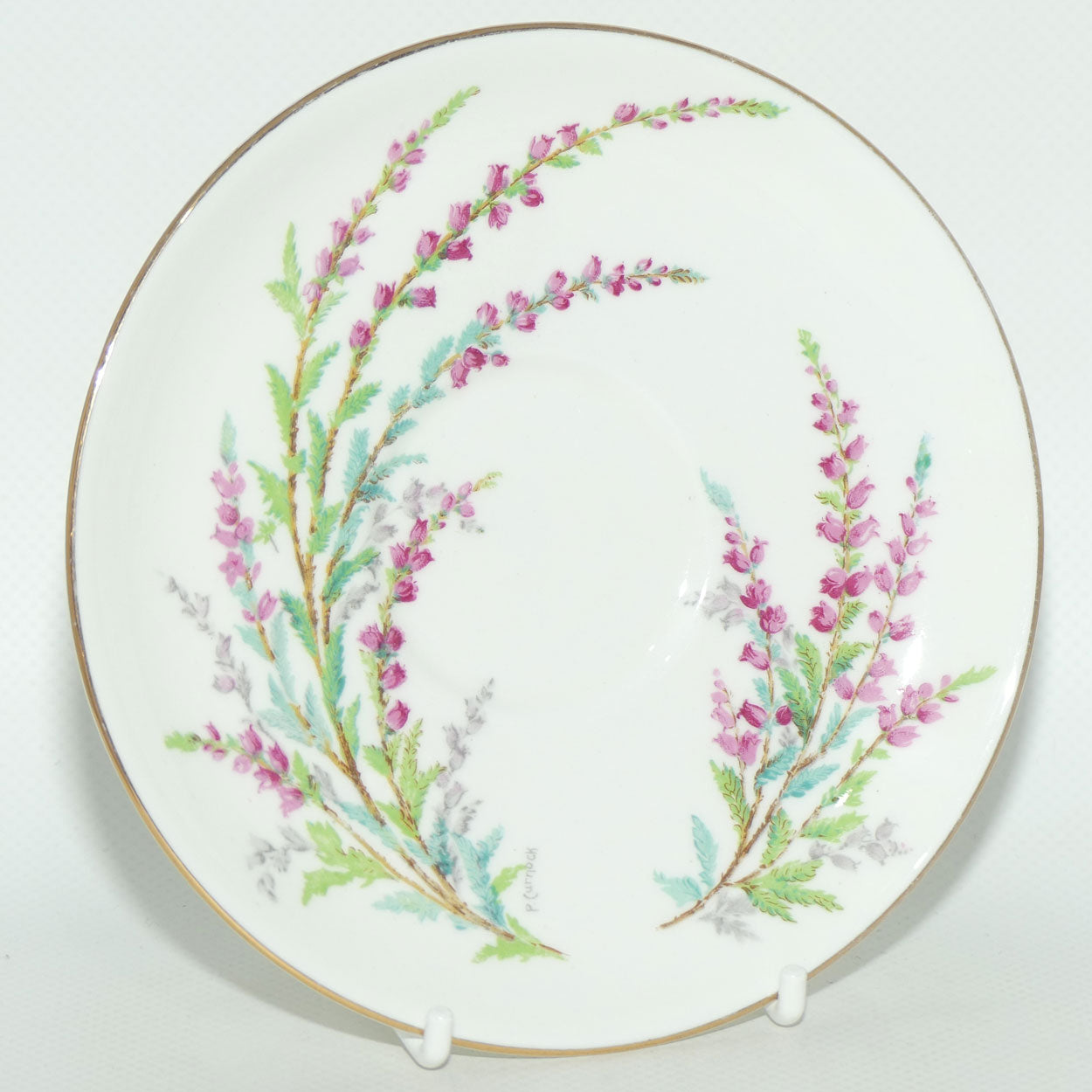 Royal Doulton Bell Heather pattern | tea trio