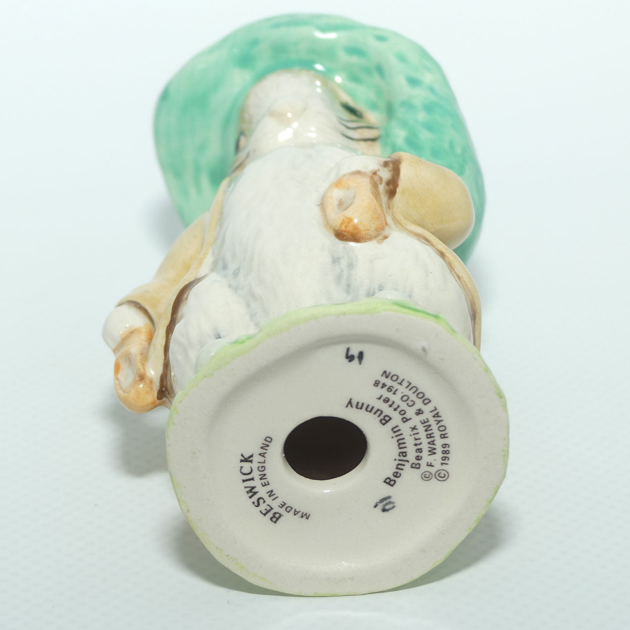 Beswick Beatrix Potter Benjamin Bunny | Ears In | Shoes In | BP10c