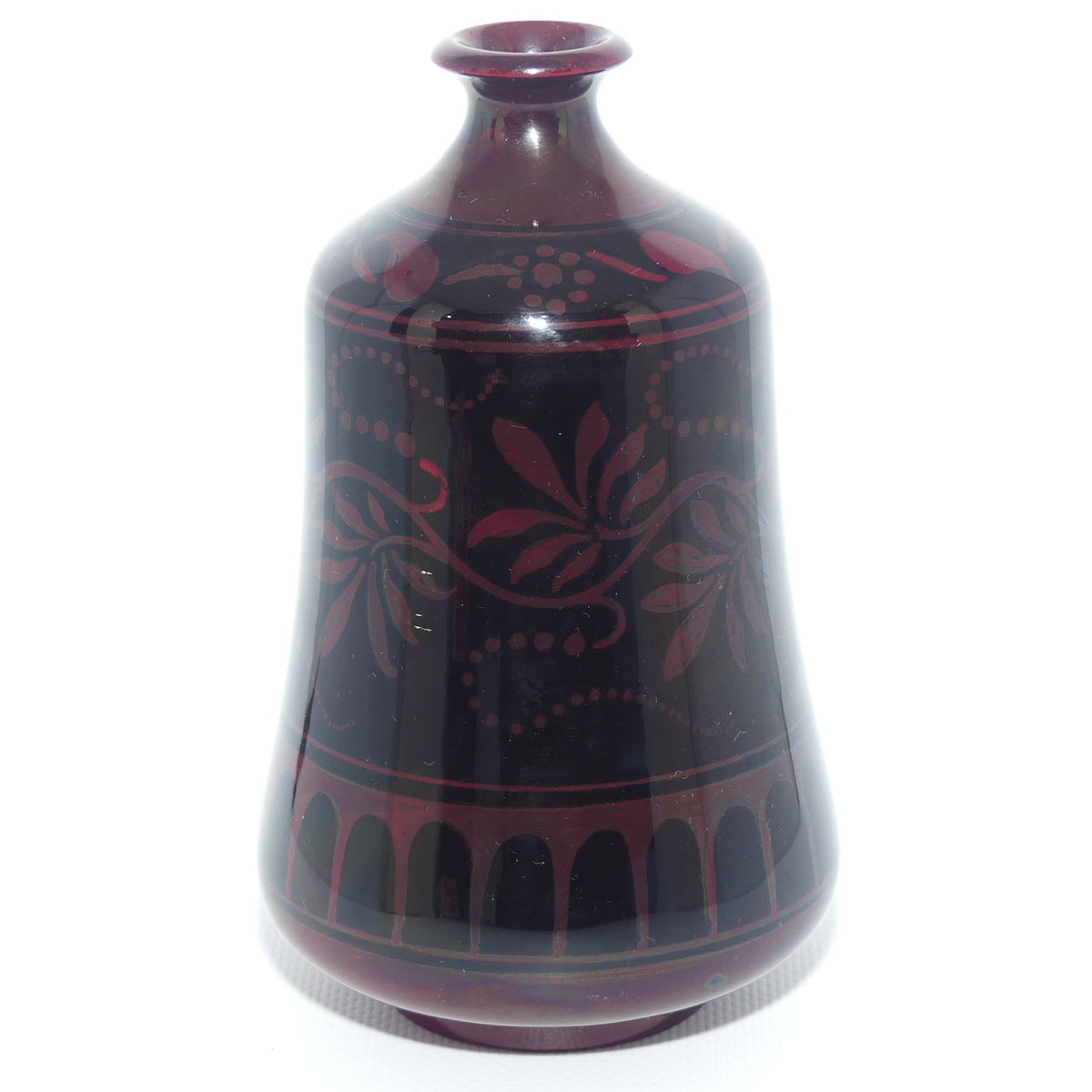 Bernard Moore Pottery Flambe Foliage vase | Cecily H Jackson