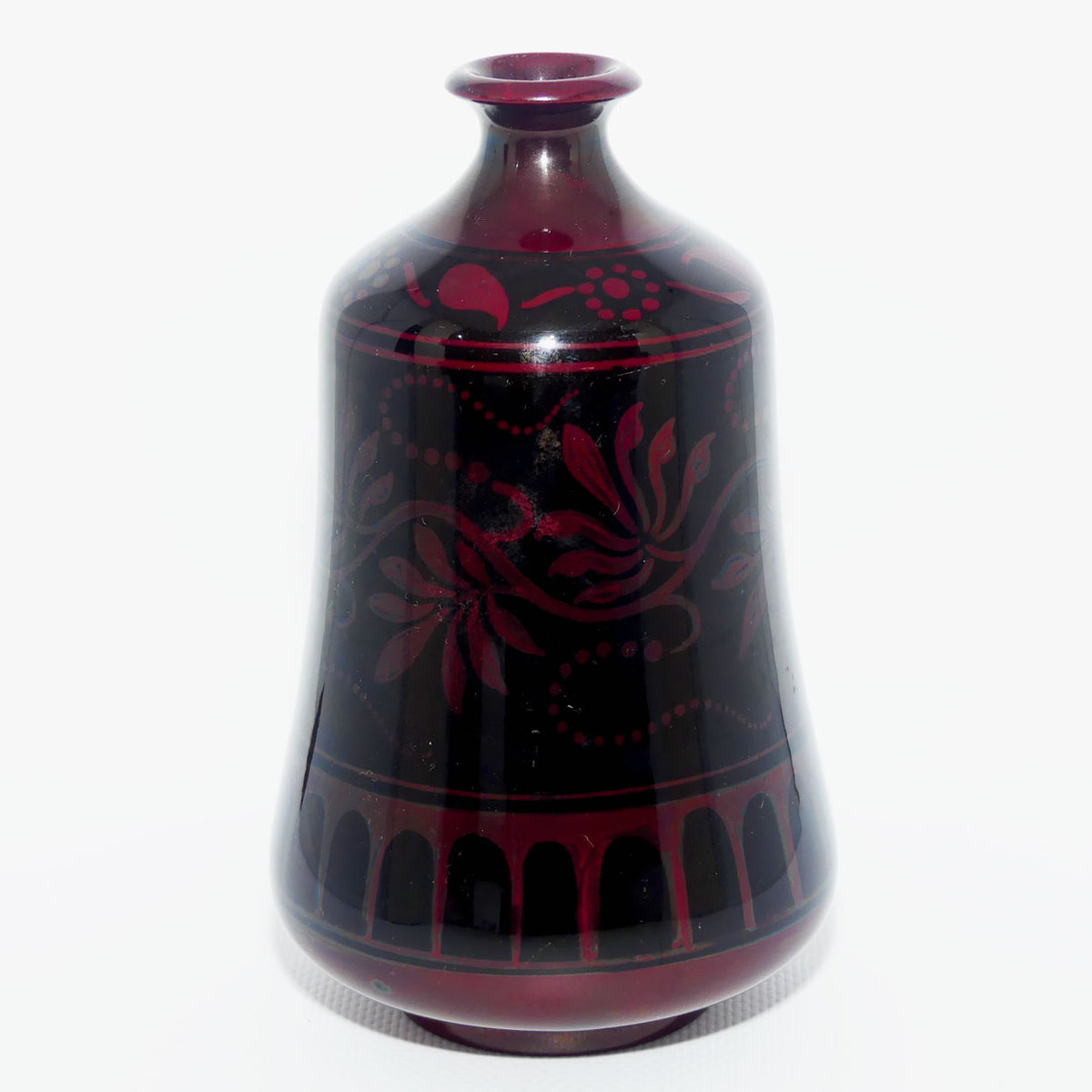 Bernard Moore Pottery Flambe Foliage vase | Cecily H Jackson