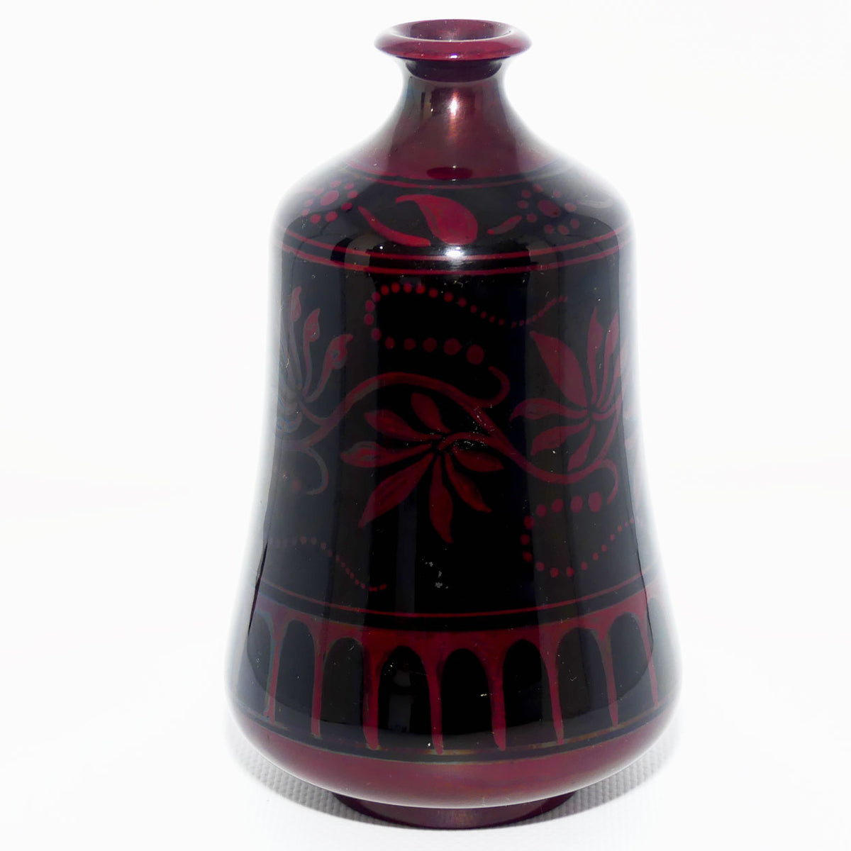 Bernard Moore Pottery Flambe Foliage vase | Cecily H Jackson