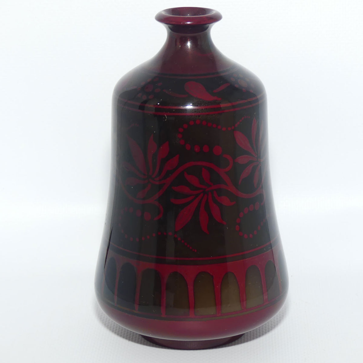 Bernard Moore Pottery Flambe Foliage vase | Cecily H Jackson