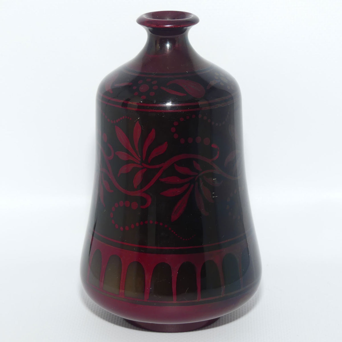 Bernard Moore Pottery Flambe Foliage vase | Cecily H Jackson