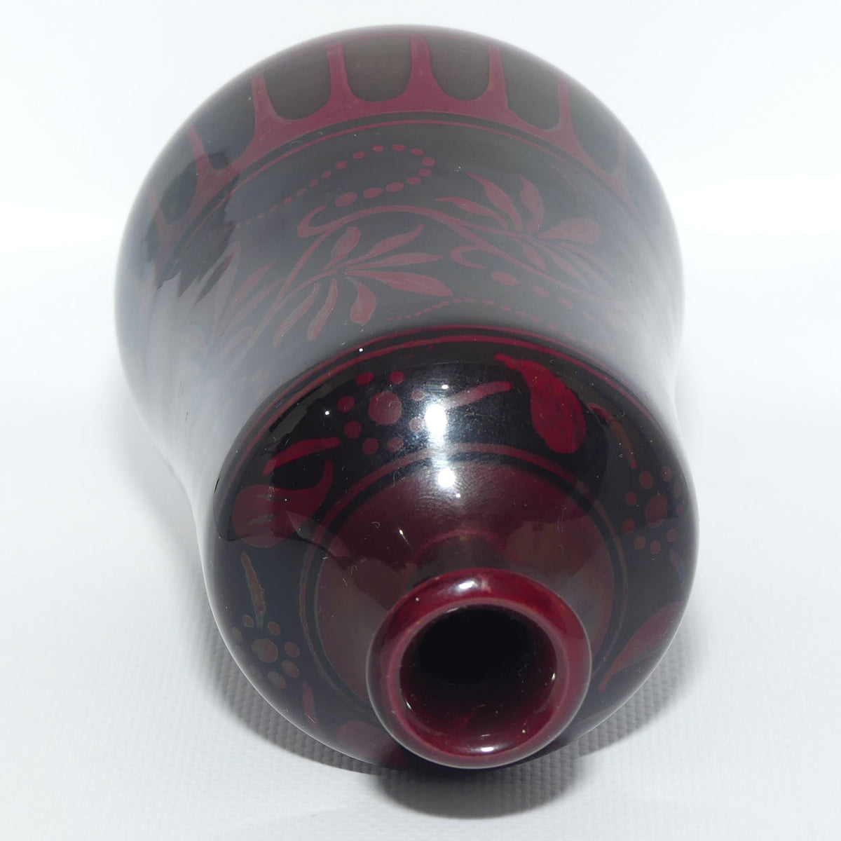 Bernard Moore Pottery Flambe Foliage vase | Cecily H Jackson
