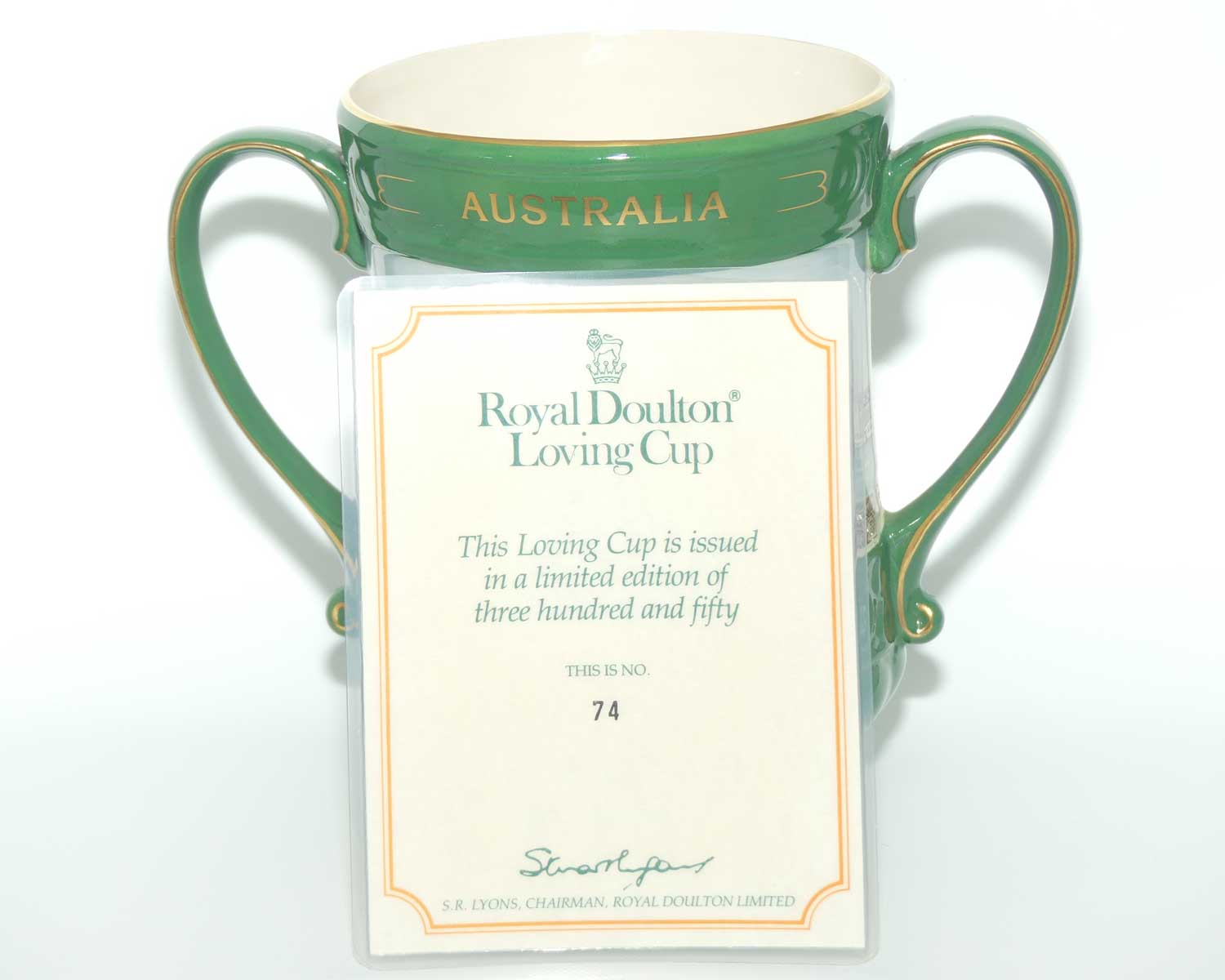 Royal Doulton Australia Bicentenary | Past to Present Loving Cup 1788 - 1988 | LE #74/350