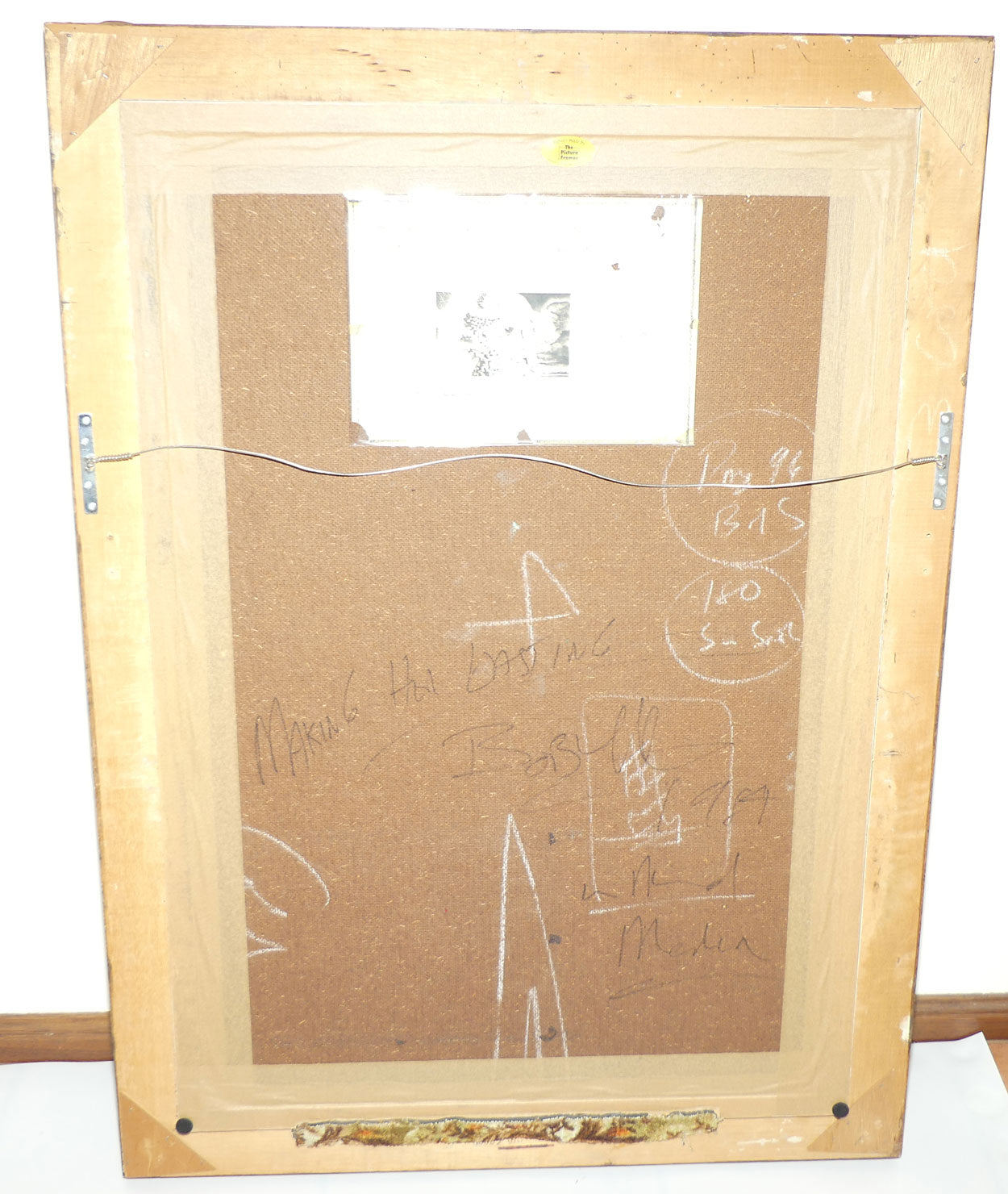 Bob Tindall original artwork | large Gilt Framed Oil on Board entitled Making Her Easting