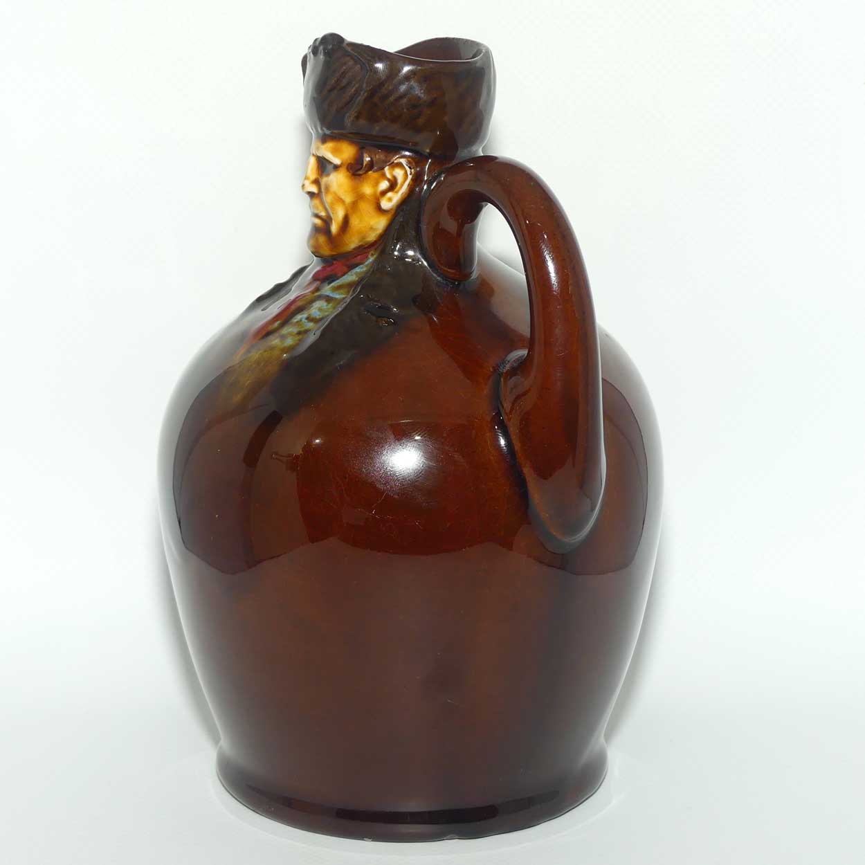 Royal Doulton Kingsware Bill Sykes figural flask