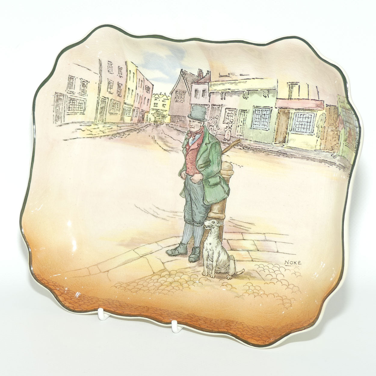 Royal Doulton Dickens Bill Sykes rectangular dish D6327 | Shape 8237