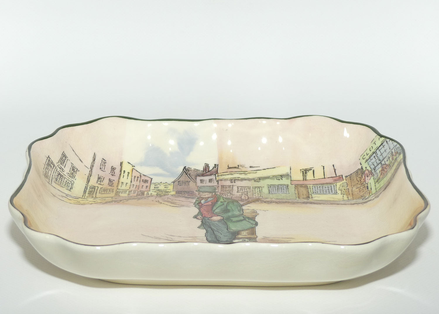 Royal Doulton Dickens Bill Sykes rectangular dish D6323