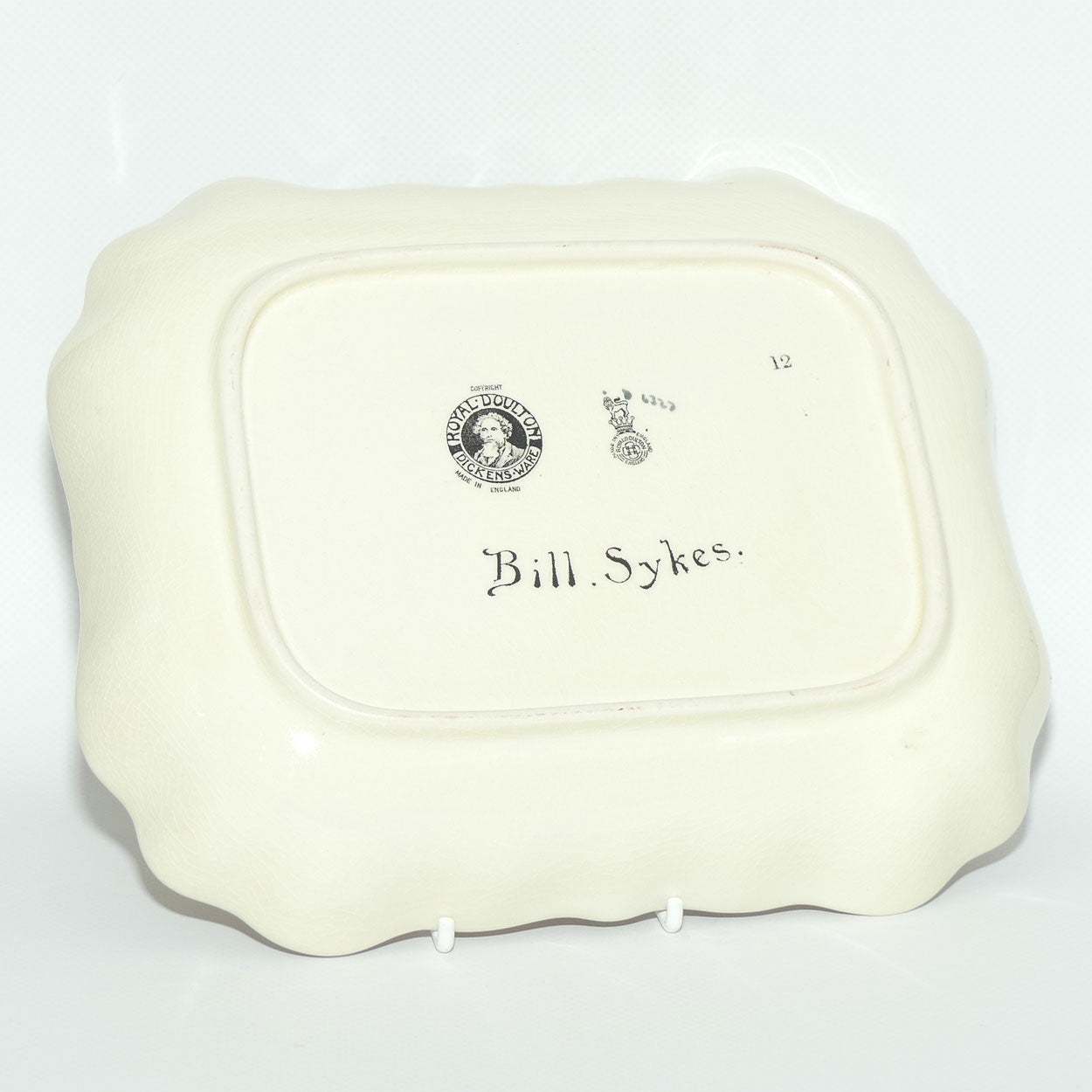 Royal Doulton Dickens Bill Sykes rectangular dish D6327 | Shape 8237