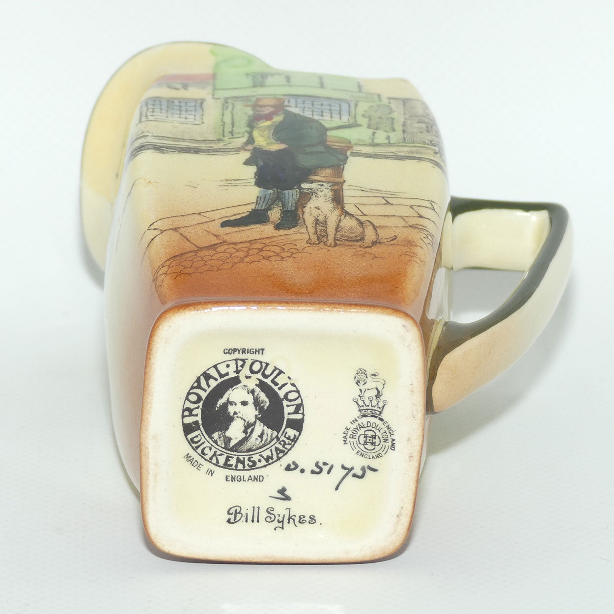 Royal Doulton Dickens Bill Sykes Friar shape jug D5175