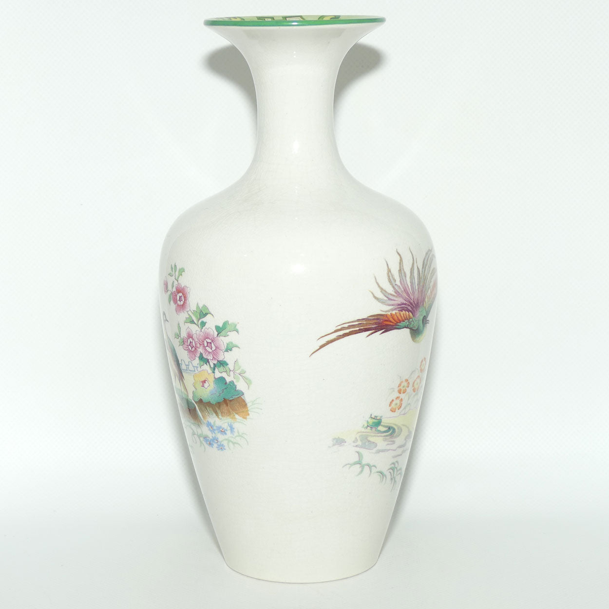 Early Grimwades Brothers Winton Asiatic Pheasant vase | Flared Top