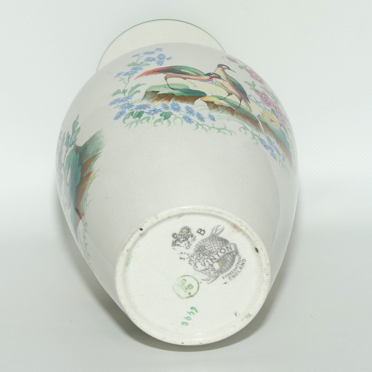 Early Grimwades Brothers Winton Asiatic Pheasant vase | Flared Top
