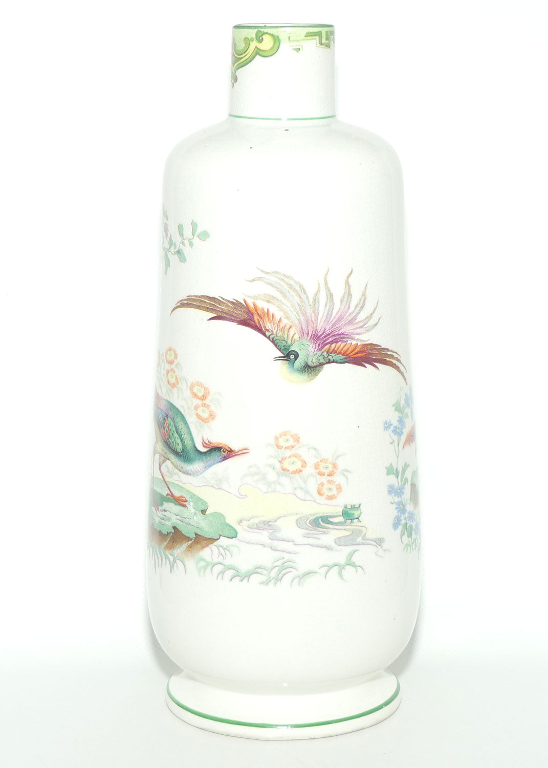 Early Grimwades Brothers Winton Asiatic Pheasant vase | Narrow Neck
