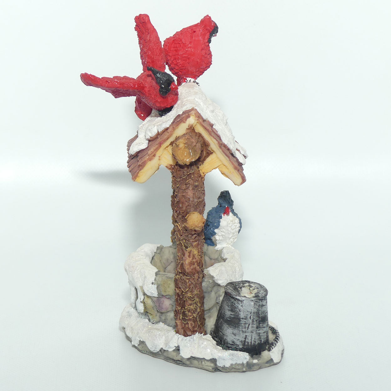 Collection of 3 Bird figures | Christmas theme | K's Collection | Resin