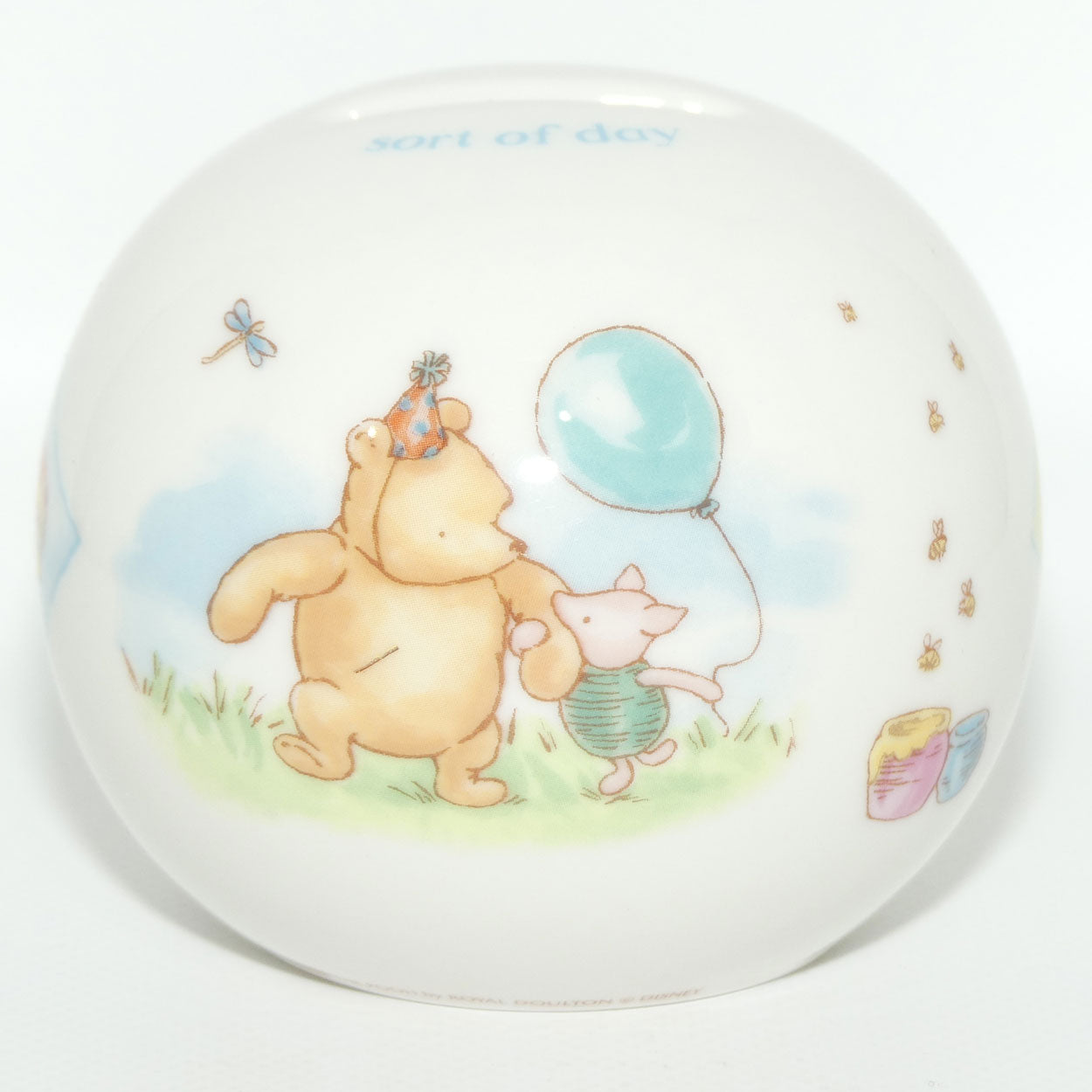 Royal Doulton Winnie the Pooh Birthday Collection Money Box Ball | Winnie The Pooh | boxed