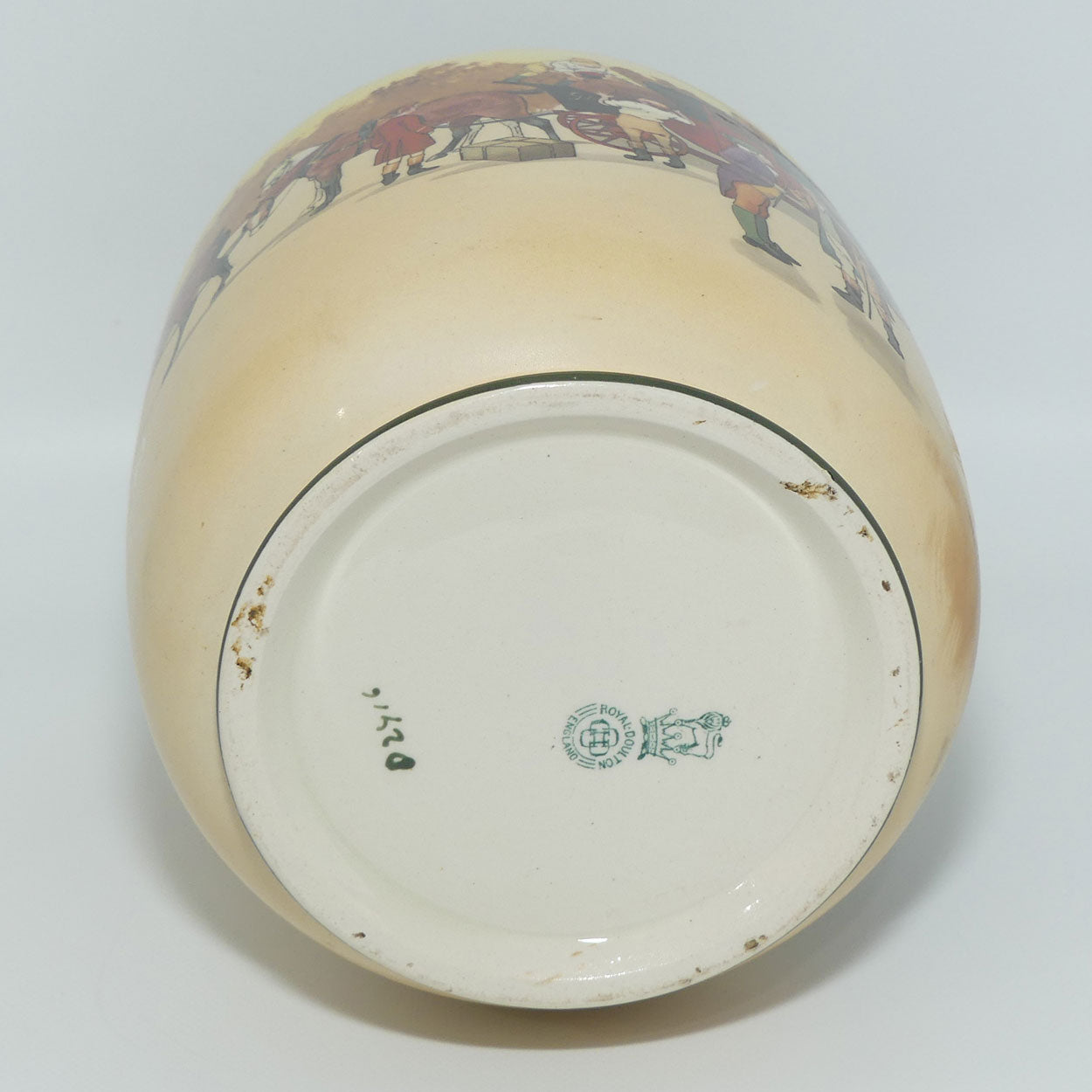 Royal Doulton Coaching Days biscuit barrel | pointy EP lid and handle D2716