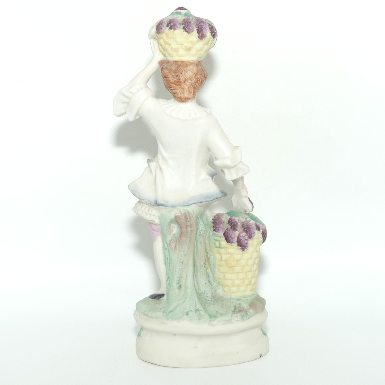 German Bisque Boy with Baskets of Grapes c.1900