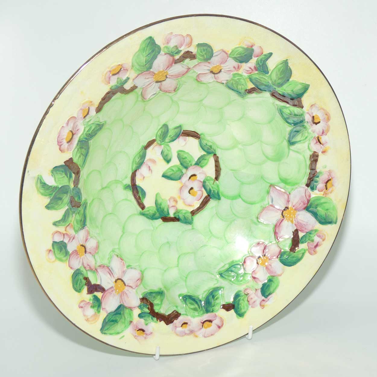 Maling bowl Embossed Blossom Bough Green 6564