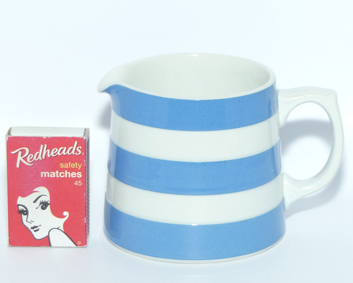 TG Green & Co Cornish Kitchen Ware milk jug | Blue and White Bands