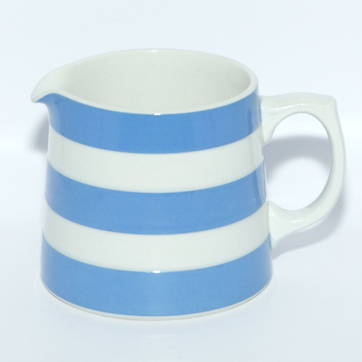 TG Green & Co Cornish Kitchen Ware milk jug | Blue and White Bands