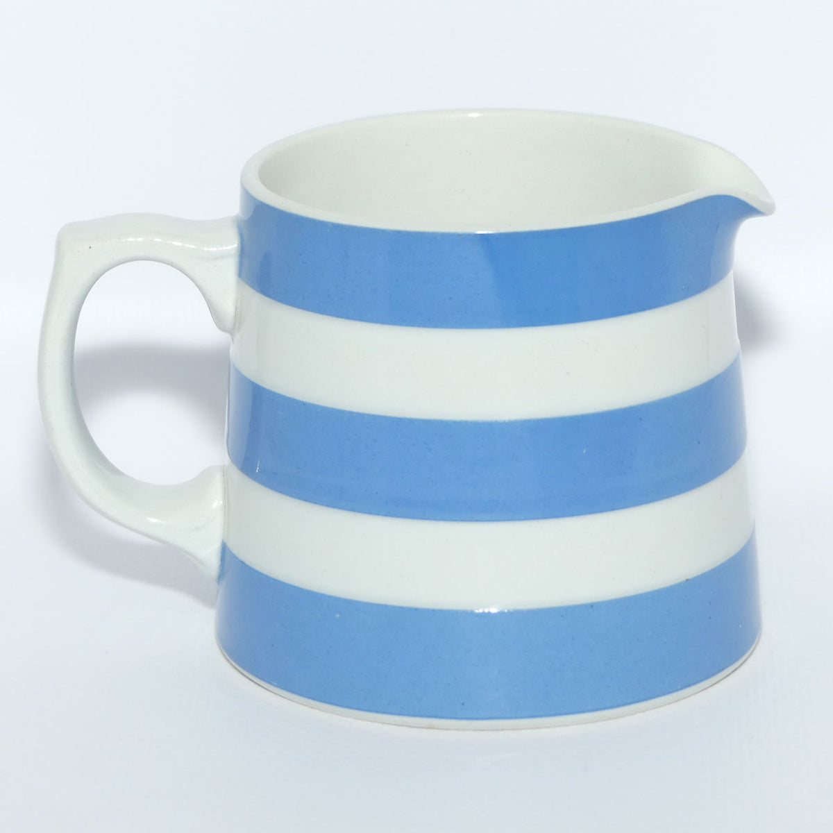TG Green & Co Cornish Kitchen Ware milk jug | Blue and White Bands