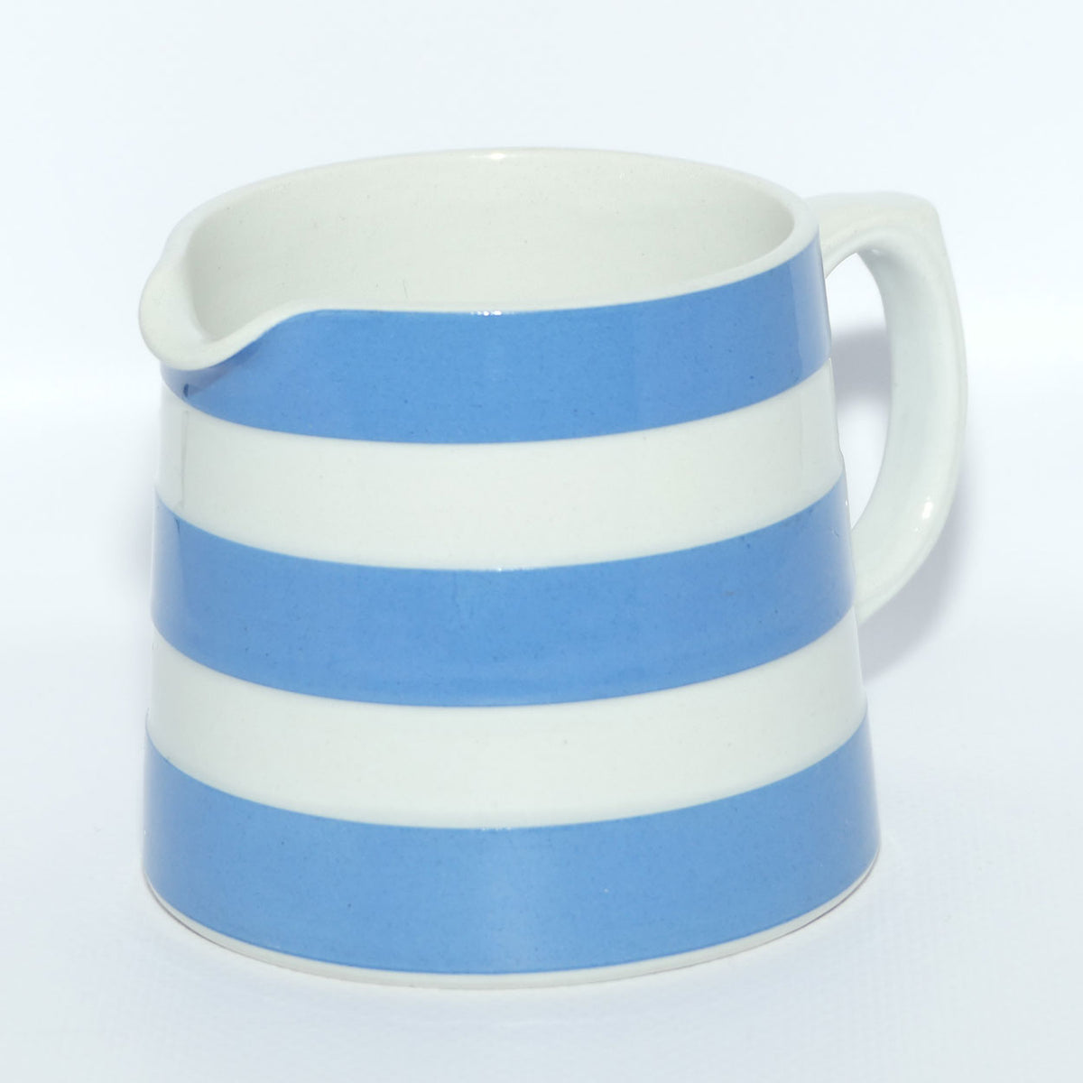 TG Green & Co Cornish Kitchen Ware milk jug | Blue and White Bands