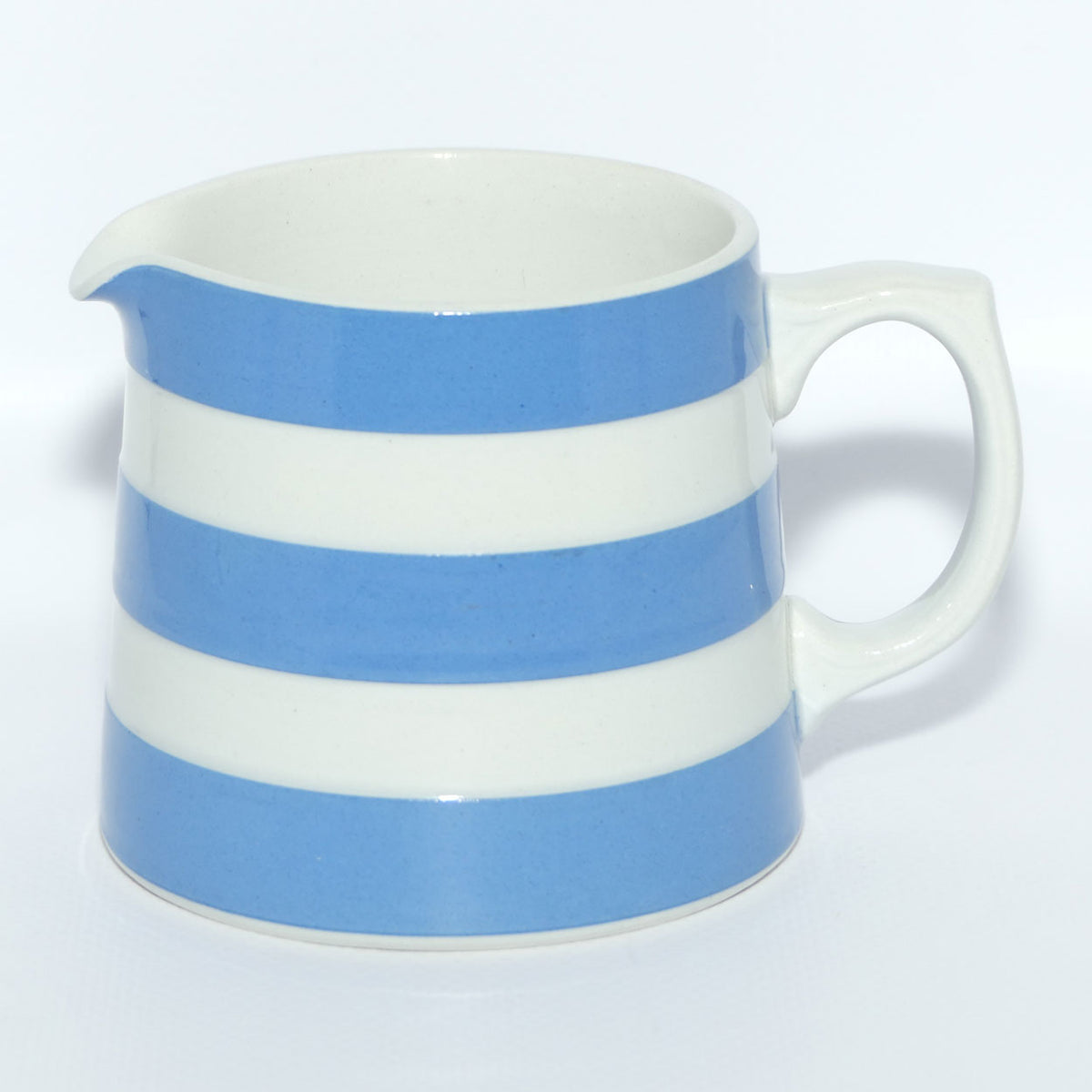 TG Green & Co Cornish Kitchen Ware milk jug | Blue and White Bands