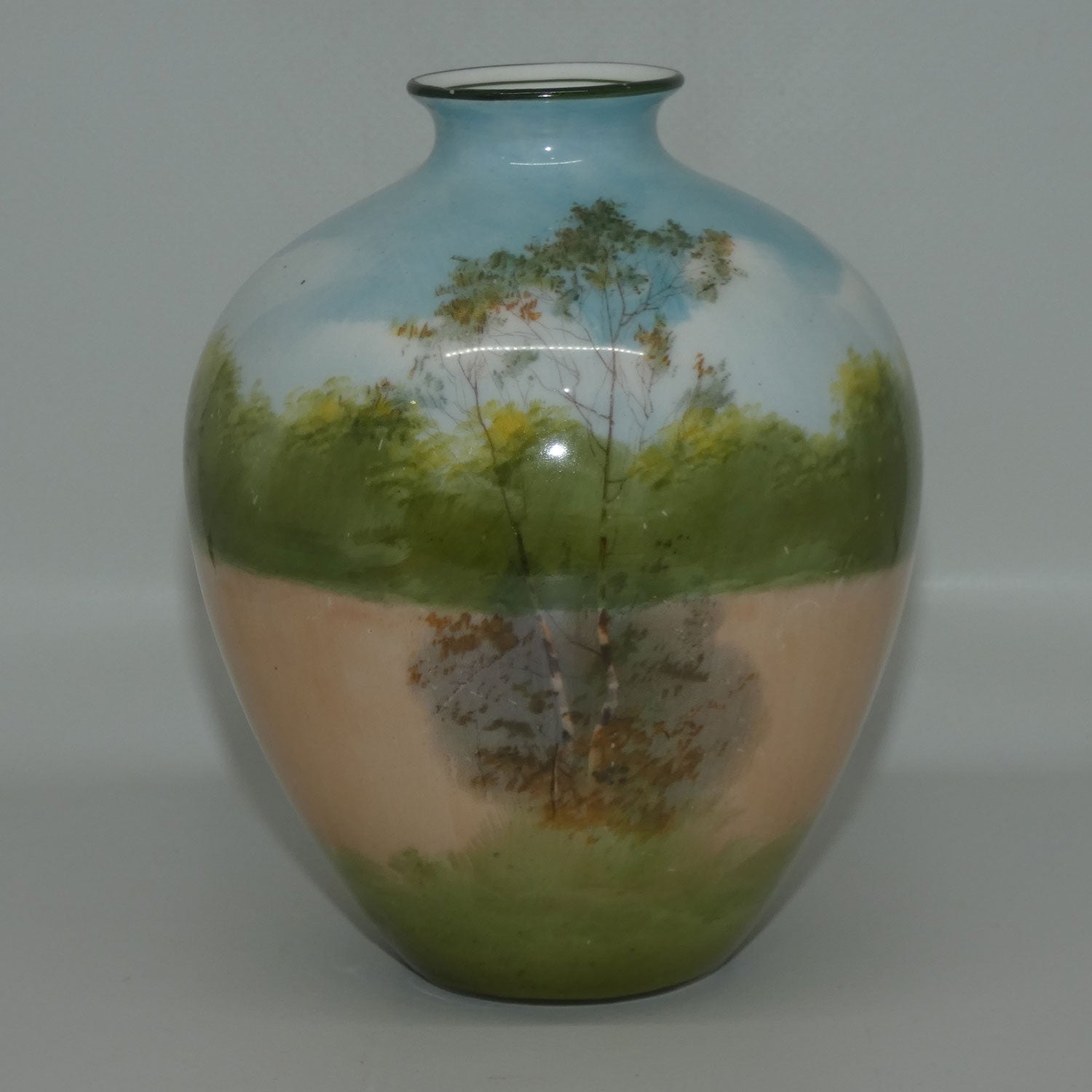 Royal Doulton Blue Sky | Coaching Days bulbous vase