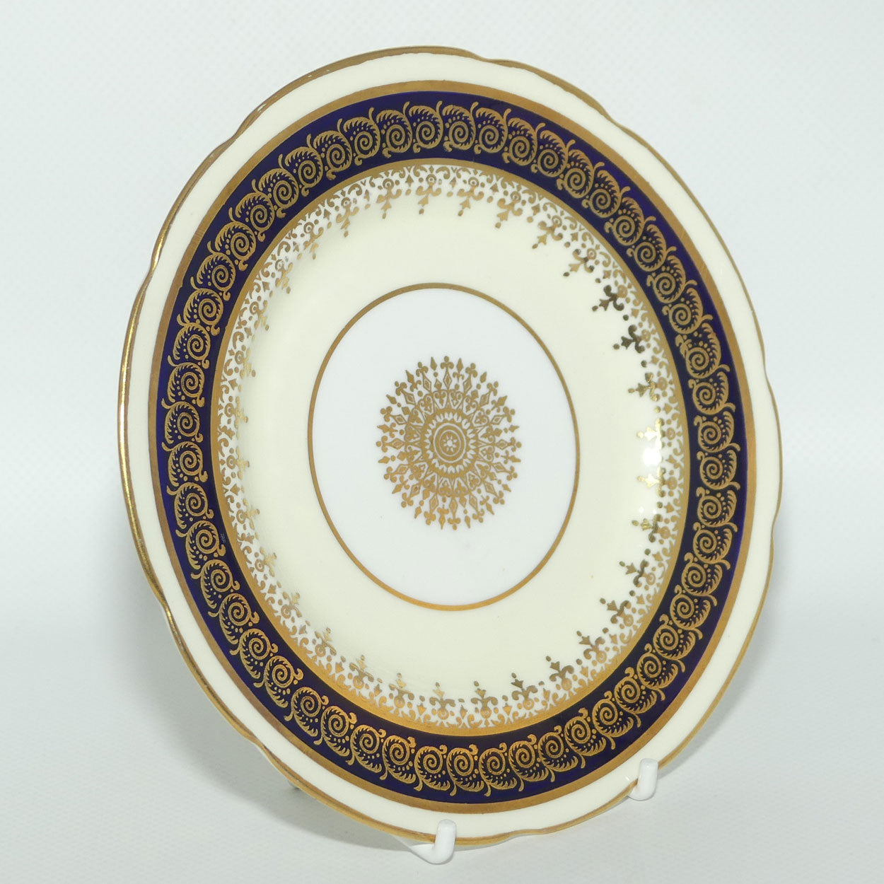 Paragon Bone China Royal Blue and Gilt trio