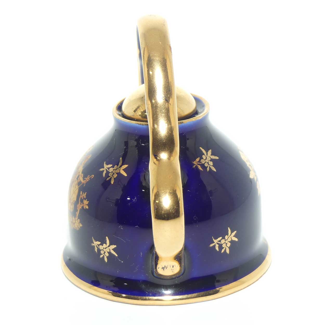 Limoges Veritable Porcelain d'Art France Blue and Gilt miniature tea kettle | #2