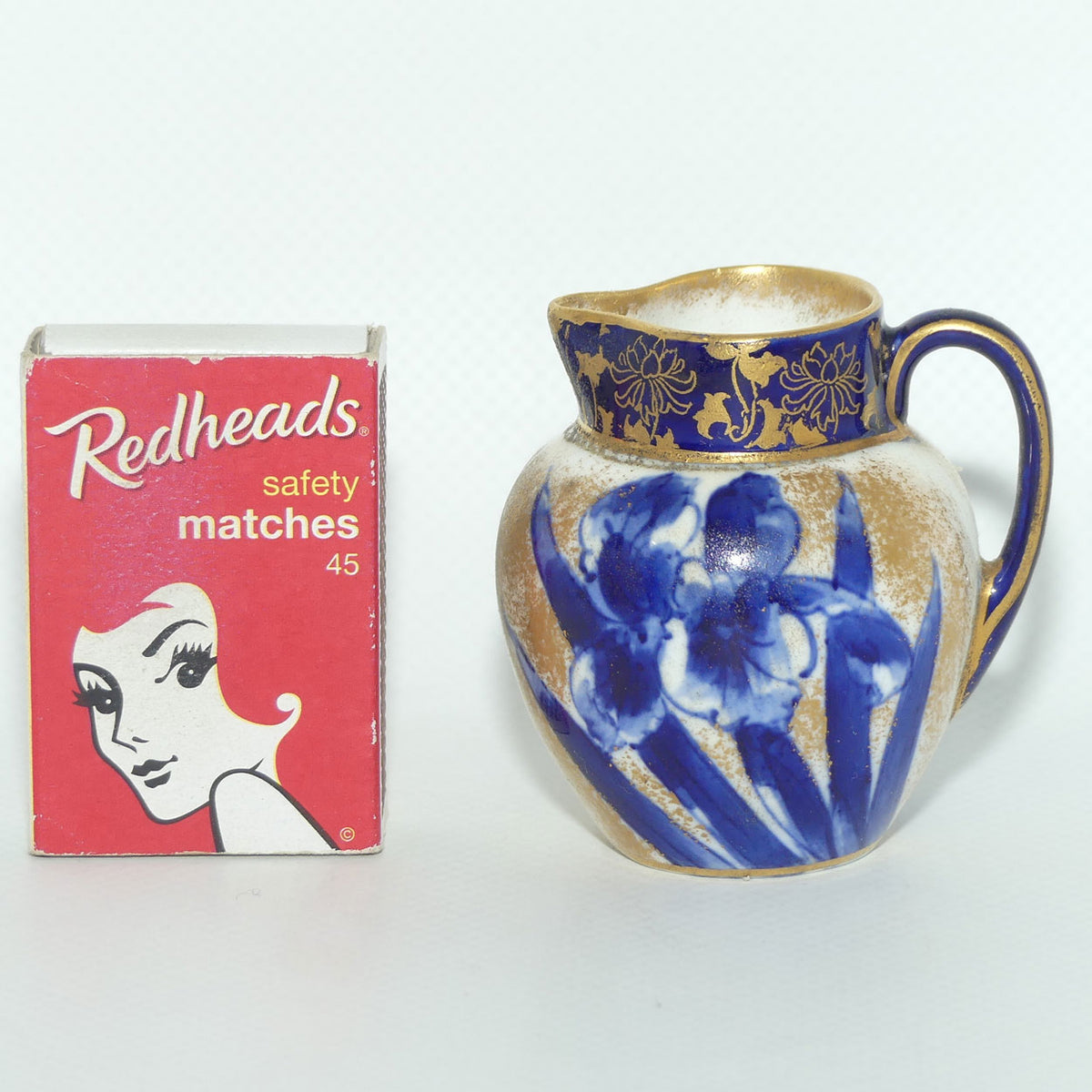 Royal Doulton Blue and White miniature jug | Orchid