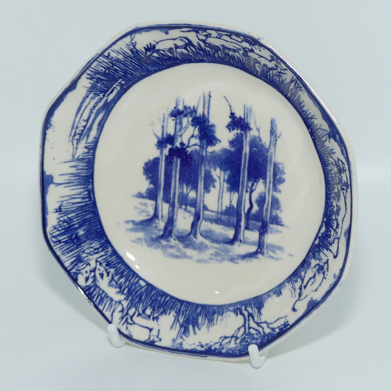 Royal Doulton Blue and White bowl | 5 inch | Bushveld | African Wild Animals Border