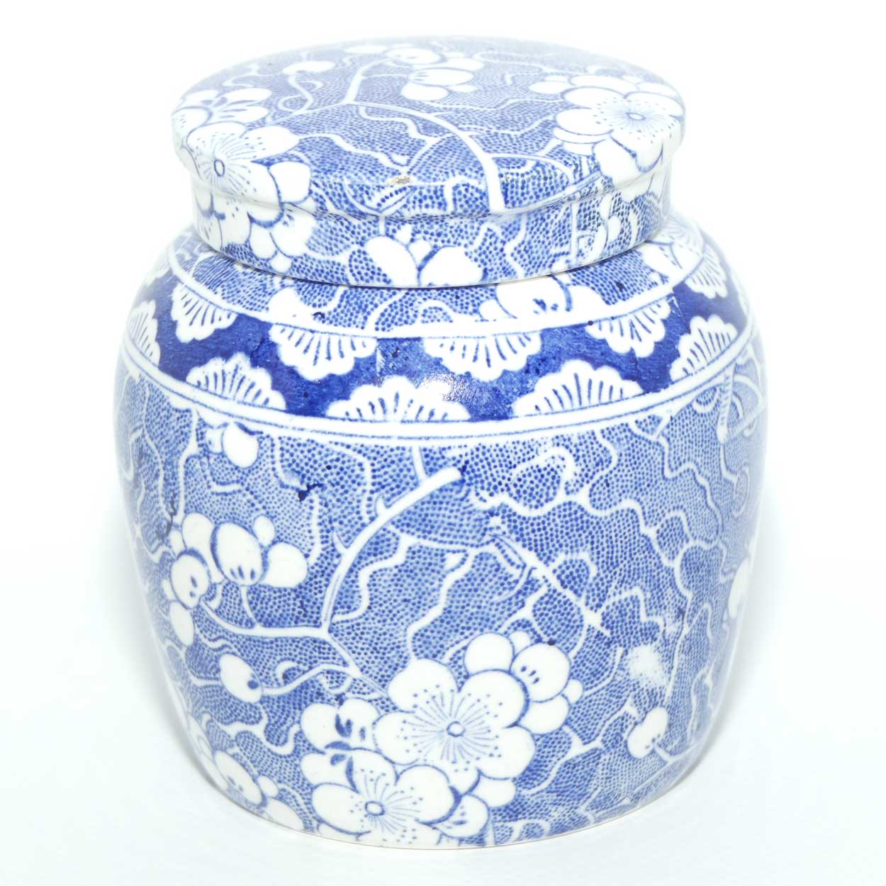 Maling Blue and White small tea caddy | ginger jar