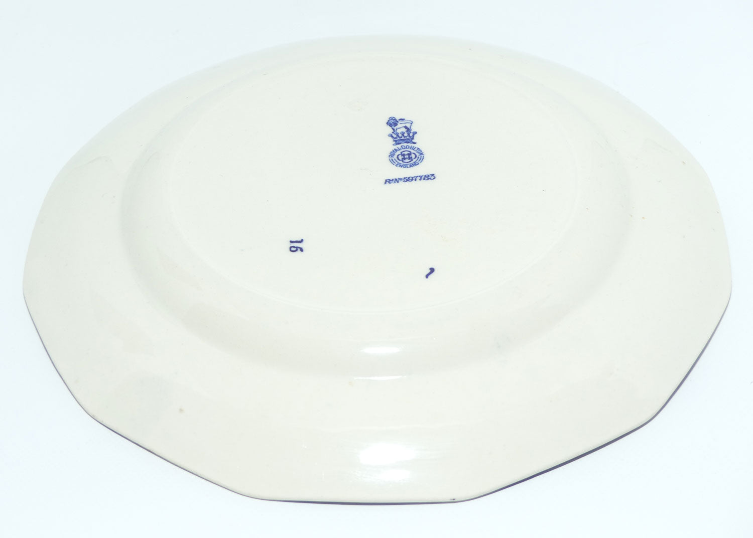 Royal Doulton Blue and White plate | 21cm | Bushveld | African Wild Animals Border