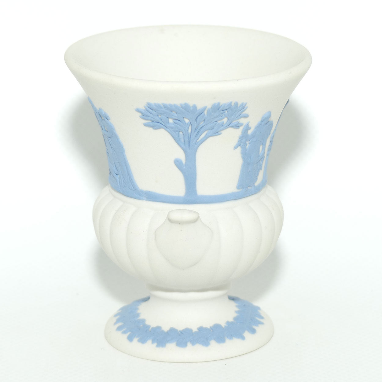 Wedgwood Jasper | Blue on White | Campagna vase | #1