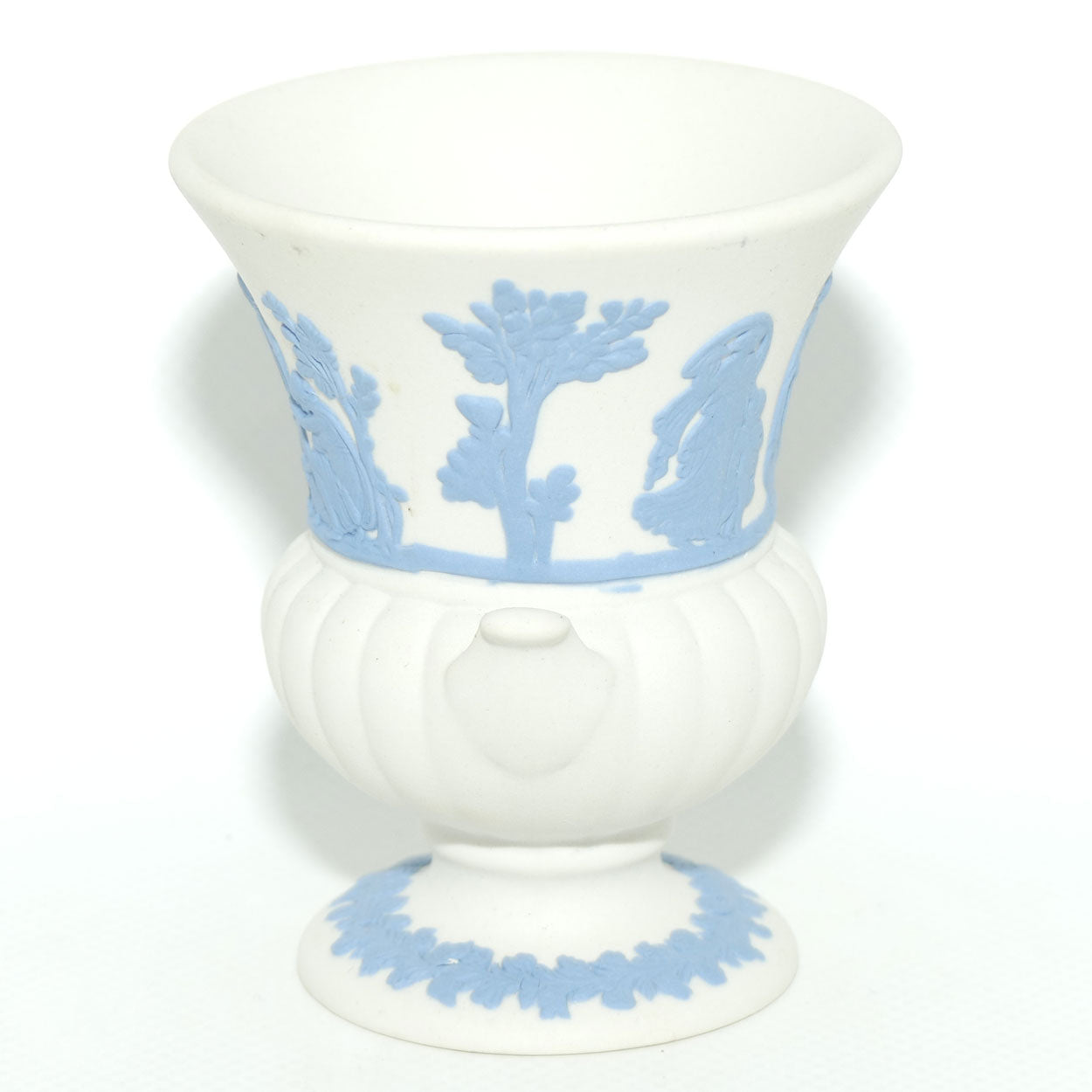 Wedgwood Jasper | Blue on White | Campagna vase | #1