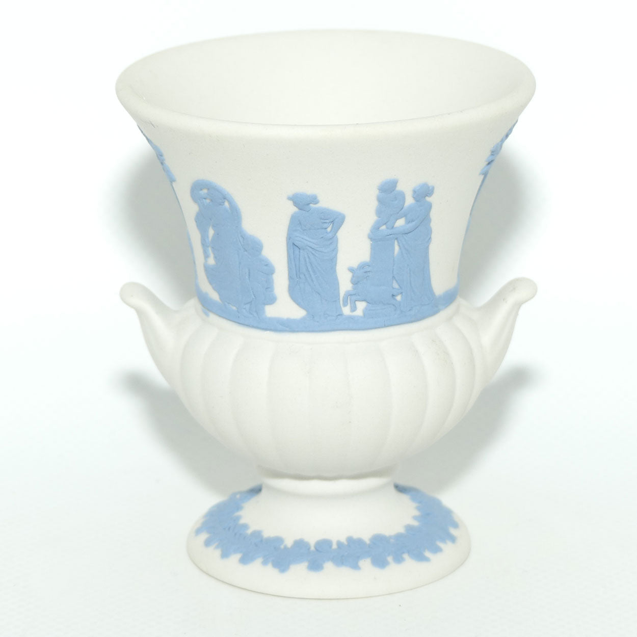 Wedgwood Jasper | Blue on White | Campagna vase | #1